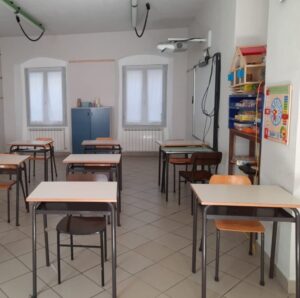 Aula scuola Primaria di Isolabona