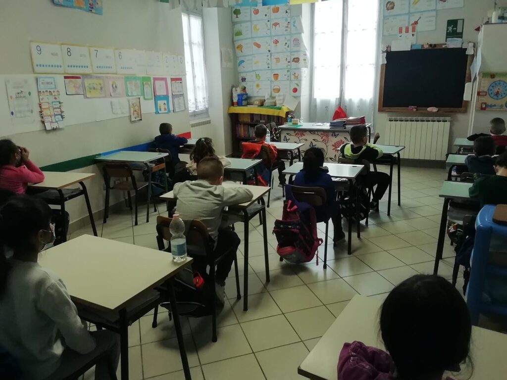 Aula scuola Primaria di Isolabona