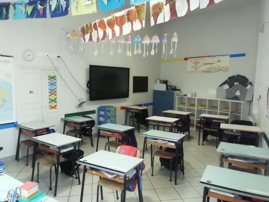 Aula scuola Primaria di Isolabona