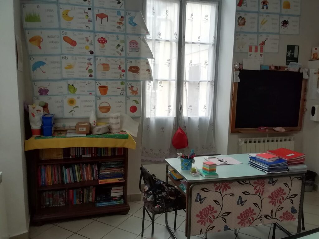 Angolo aula Scuola Primaria di Isolabona